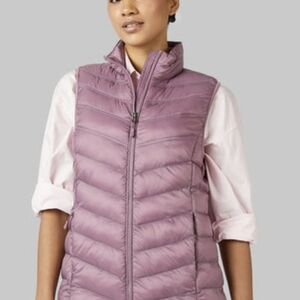 32 Degrees Pink Puffer Vest, Sx XL NWT